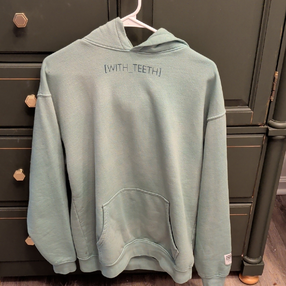 Nine Inch Nails 20th Anniversary With Teeth Hoodie NIN Size S
